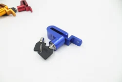 New Waterproof Five-color Motorcycle Zinc Alloy Lock Disk Brake Lock With 2 Keys