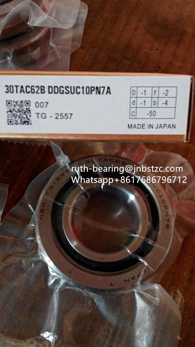 NSK Screw Bearings 30TAC62B Angular Contact Ball Bearing 30TAC62B NSK for CNC machines spindle