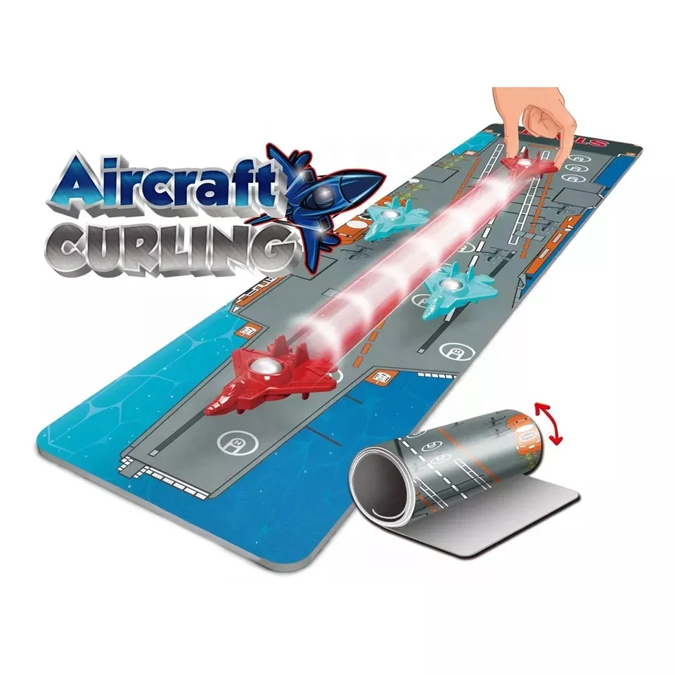 Kids educational toy indoor sports interactive aircraft golf curling custom board games