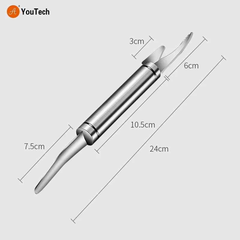 304 Stainless Steel Shrimp Opener Shrimp Line Remover Fish Scale Peeler Cleaning Tool Kitchen Gadgets Prawn Deveiners Knife