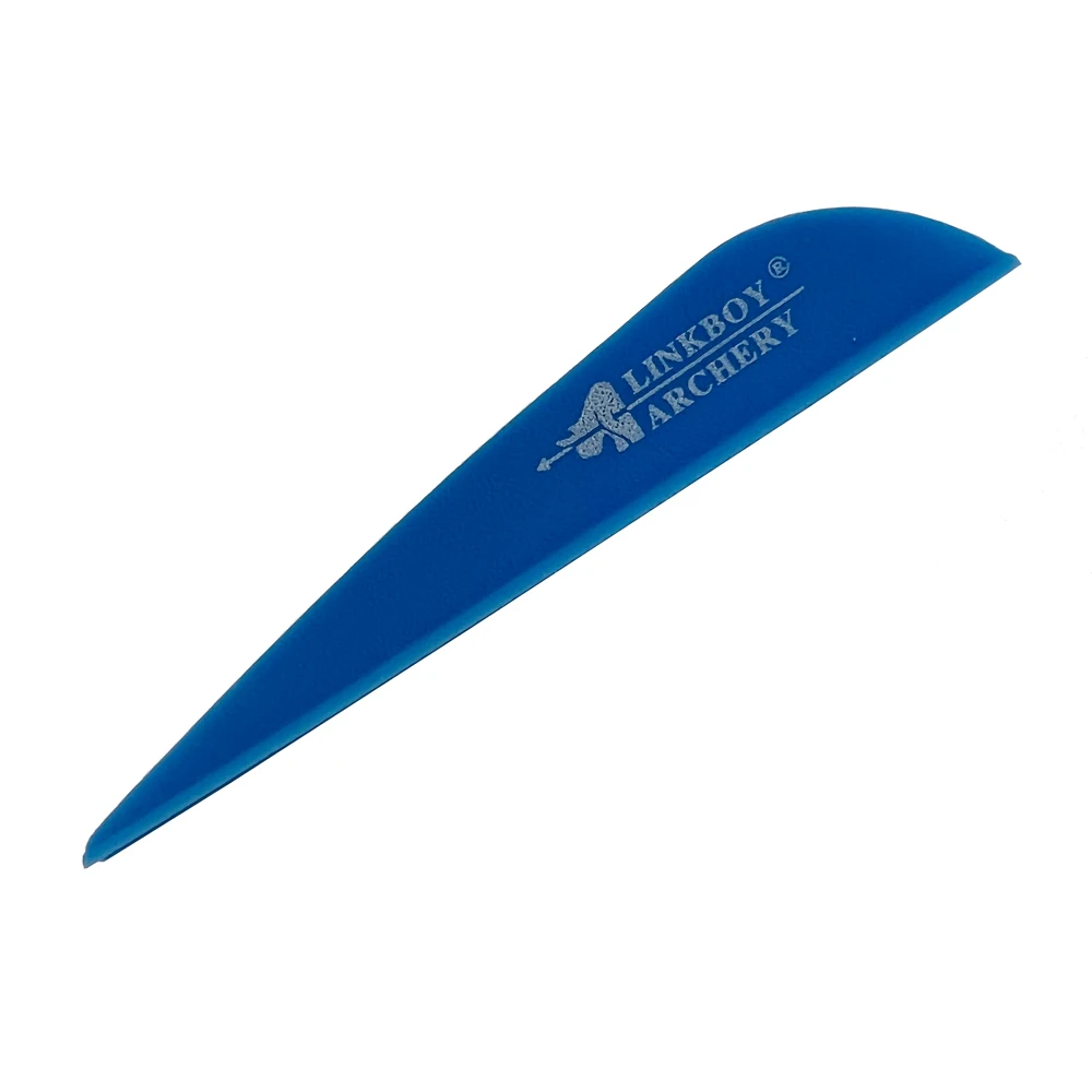 Linkboy Archery  Arrow Vanes 3Inch Plastic Fletching Feather for ID 6.2mm Shaft Compound Bow Hunting and Shooting