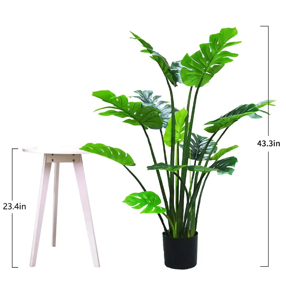 wholesale artificial plants monstera albo plants green plant trees