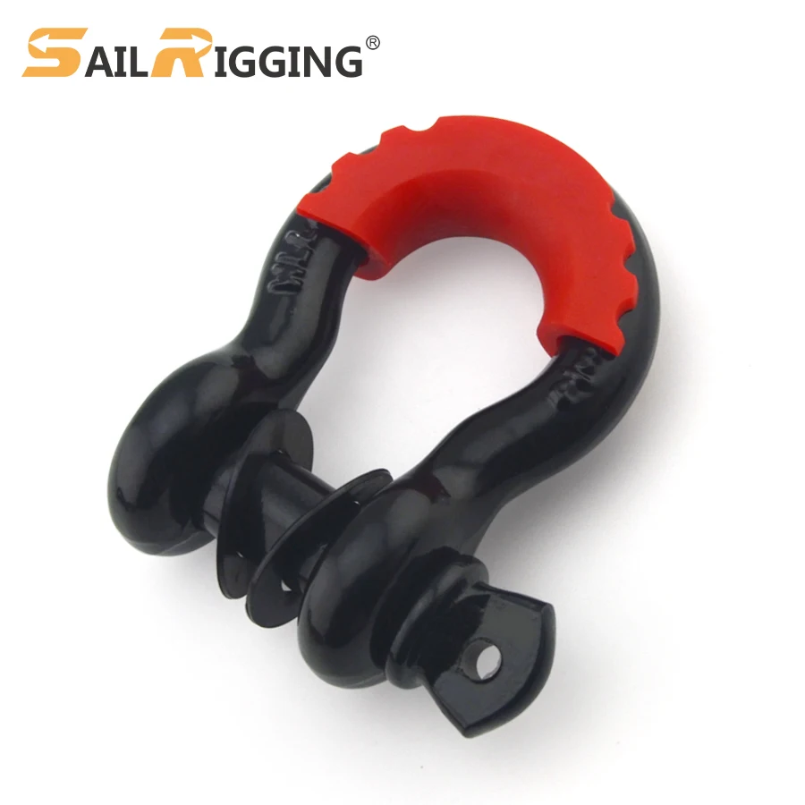 Heavy Duty Forged D Ring Trailer 4.75T 3/8' Screw Pin Anchor Shackle Galvanized Hitch Receiver Shackle