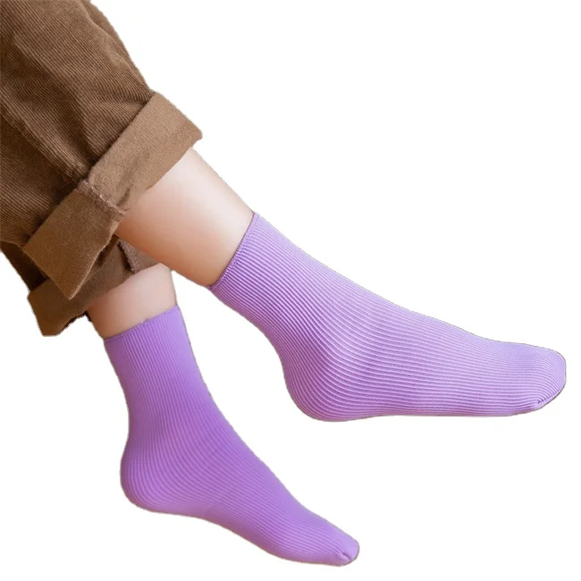 Children Cold Resistant Snow Socks Long Plush Multi-color Winter Fleeced Thermal Socks Soft Floor Socks For Girls