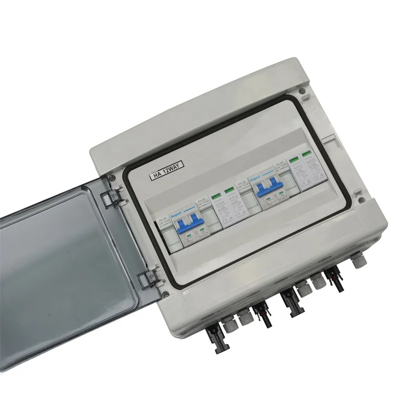 Ip65 Solar Dc Pv Combiner Box 2 In 2 Out 2 Strings 600V 25A Combiner Box For Solar Panel With CE certification