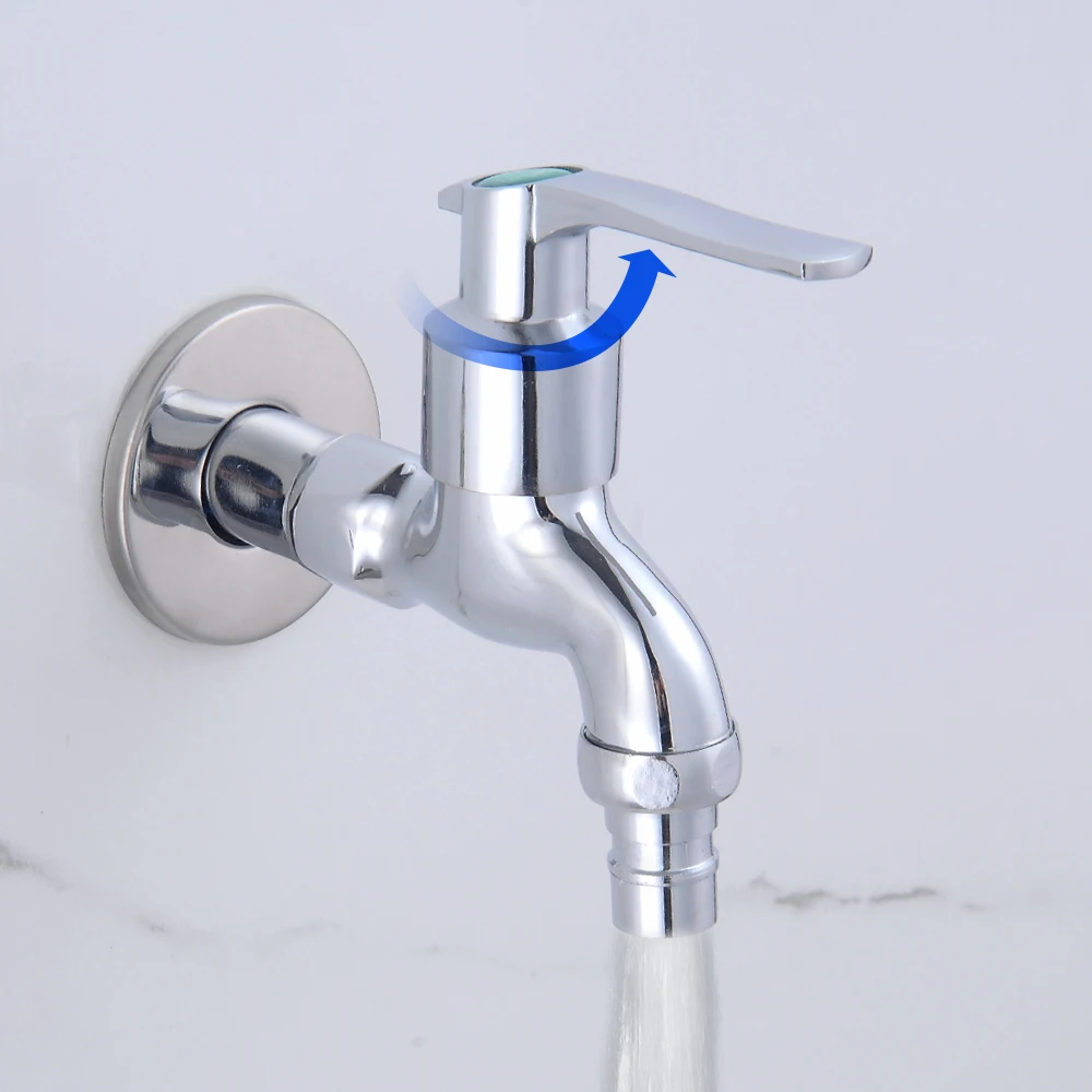 Solid Brass Water Faucet for Washing Machine, Brass Water Tap for Bathroom, High Quality Brass Water Spout for Kitchen Sink