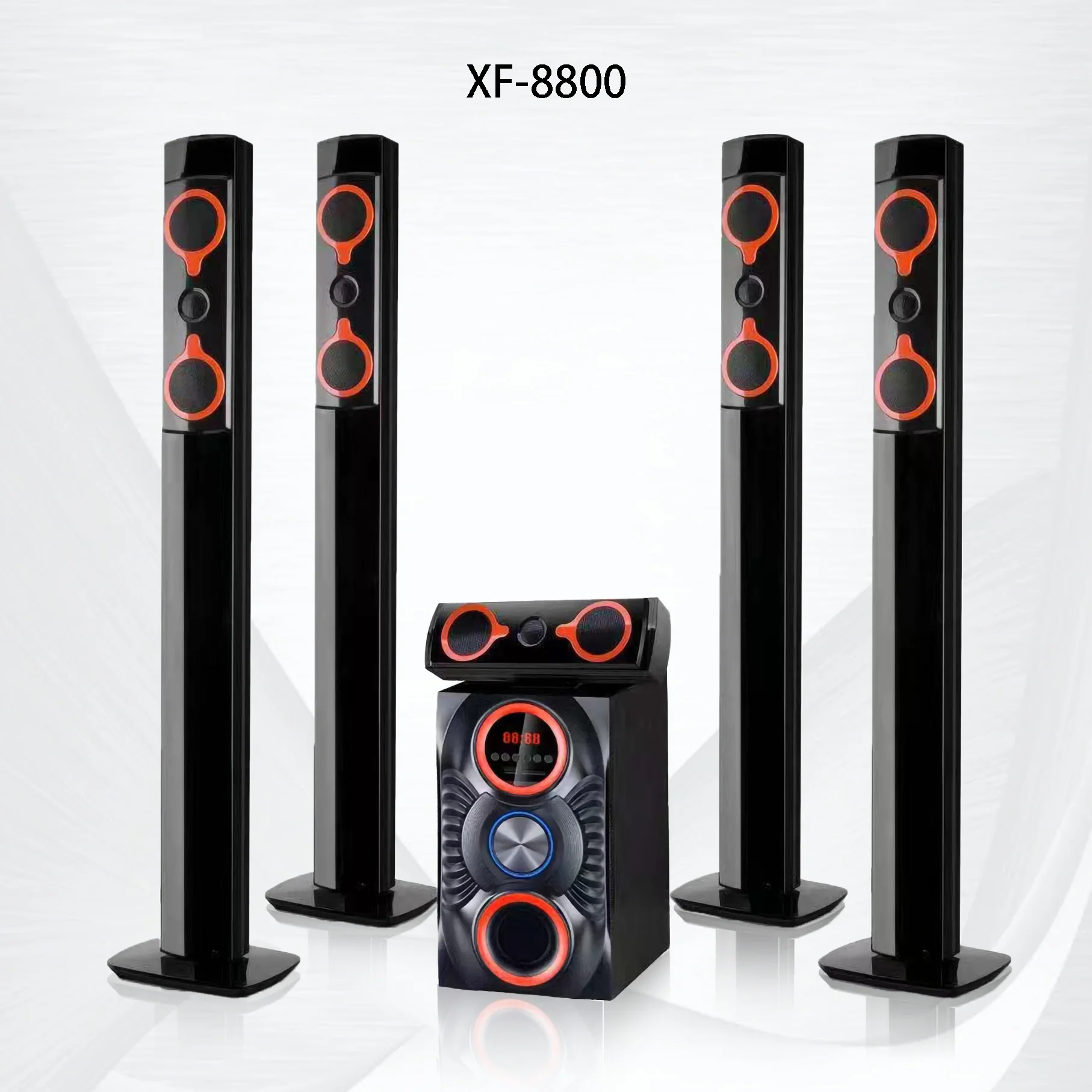 manufactory 5.1 home theater speaker system multimedia speaker system with usb sd fm xf-8800