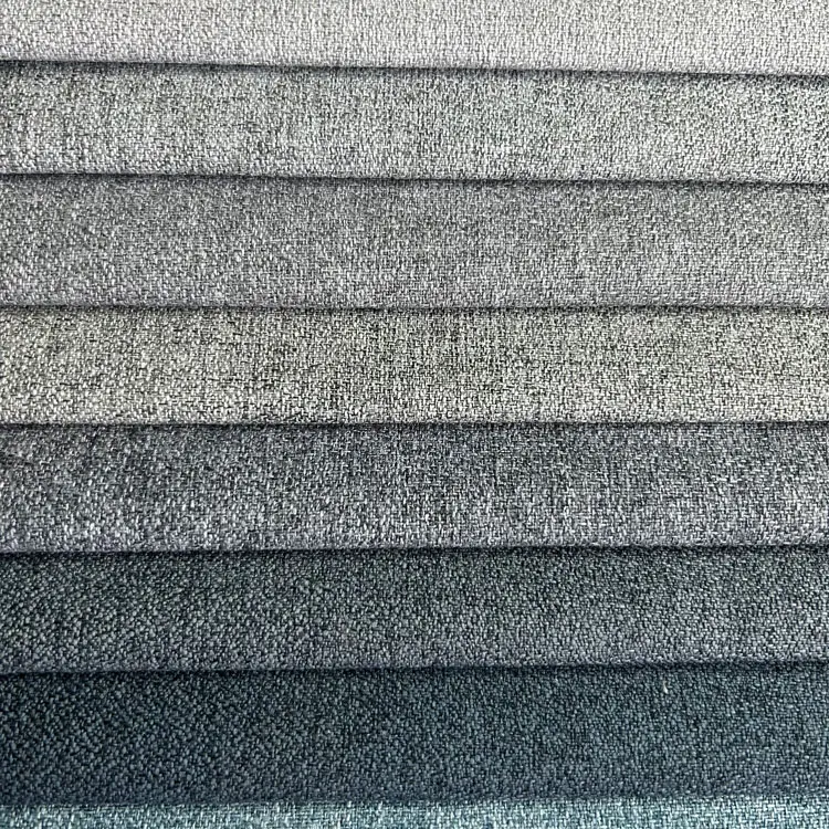 Free Sample Home Textile Fabric Heavy Weight 100Polyester Linen Upholstery Fabric Sofa