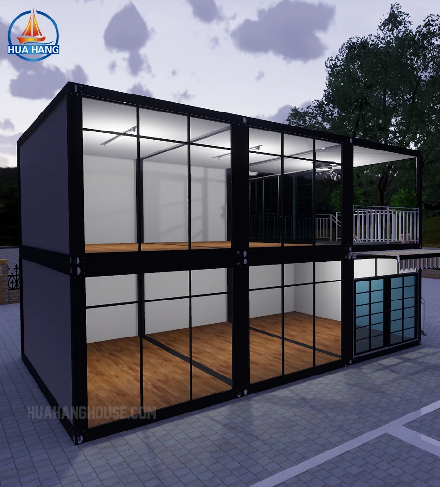 
Luxury glass wall living beach vocation holiday modular container house homes for sale 