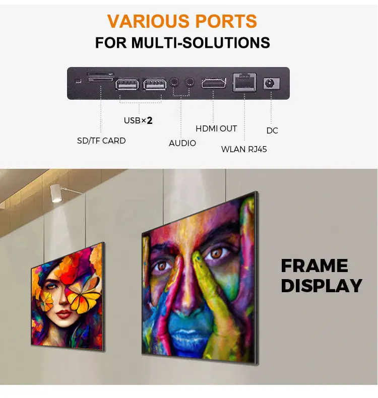 Samidisplay 22 дюймов Крытый высокой четкости digital signage рекламный дисплей квадратный ЖК-экран для салона красоты