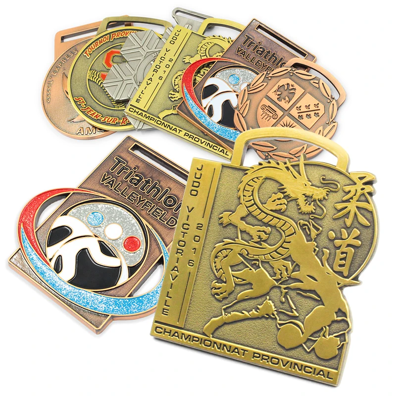 Medals Medal Catholic Religious Custom Personalized Kick Boxing 925 Silver Metal Gold Silver Bronze Souvenir Sports Medals