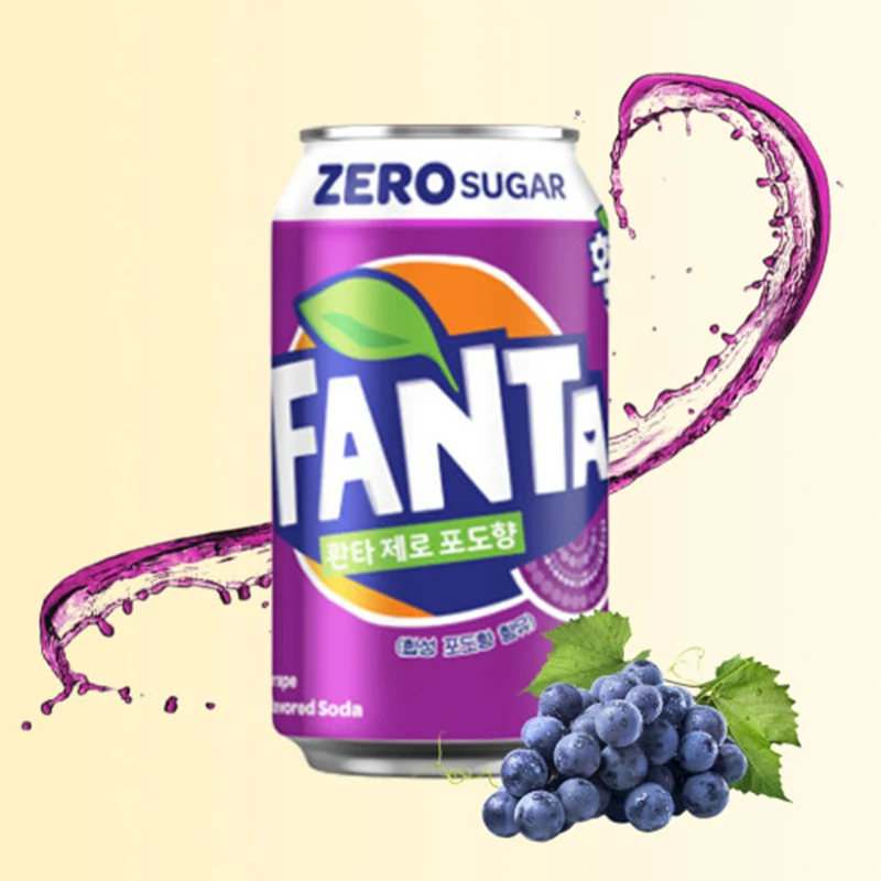 wholesale Korean snacks popular soda drinks multi-flavor sparkling water 355ml*24