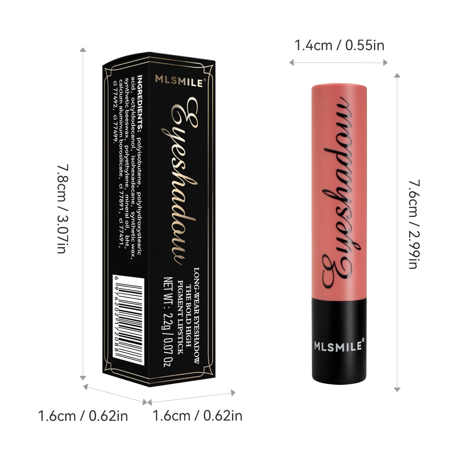 MLSMILE Wholesale Color Makeup Waterproof and Colorless Pearl Multi purpose eye shadow Lying Silkworm Pen Lipstick