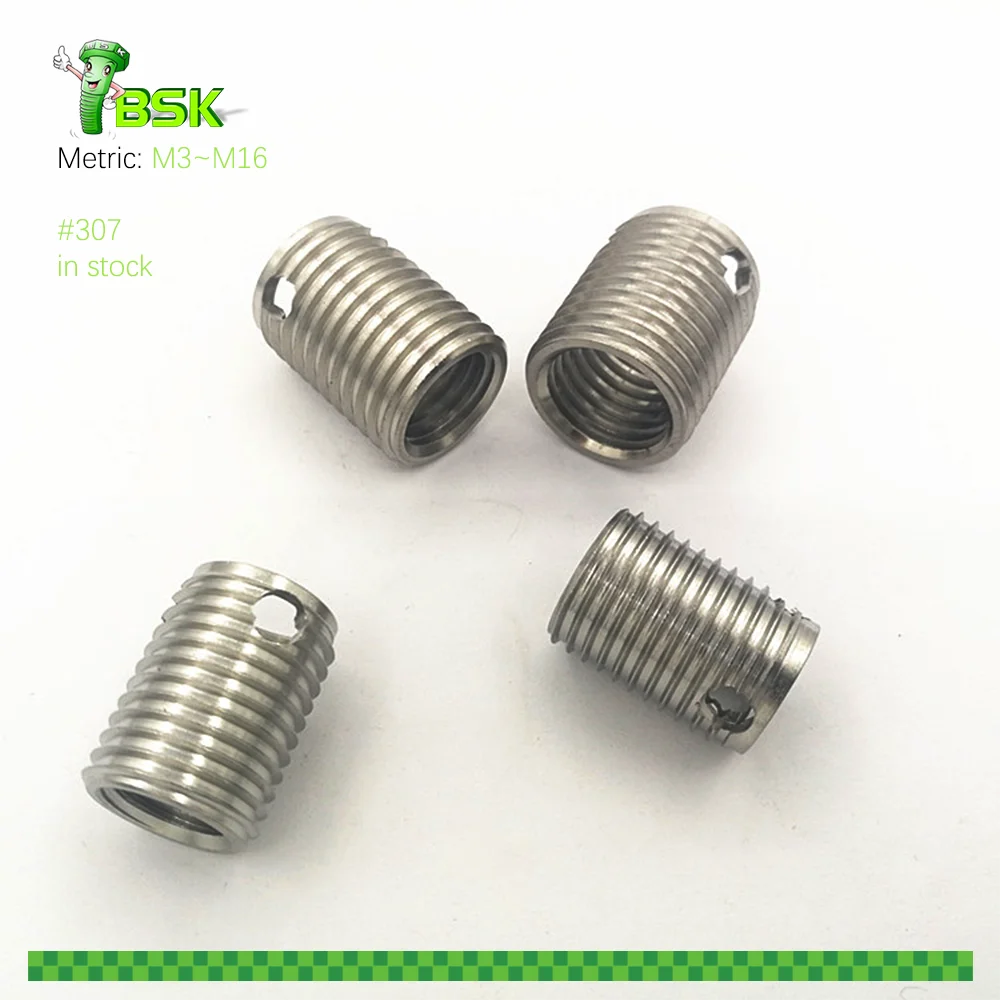 Type 307 308  Stainless Steel M3 to M16 Three-Hole Self-Tapping Inner Threaded Insert