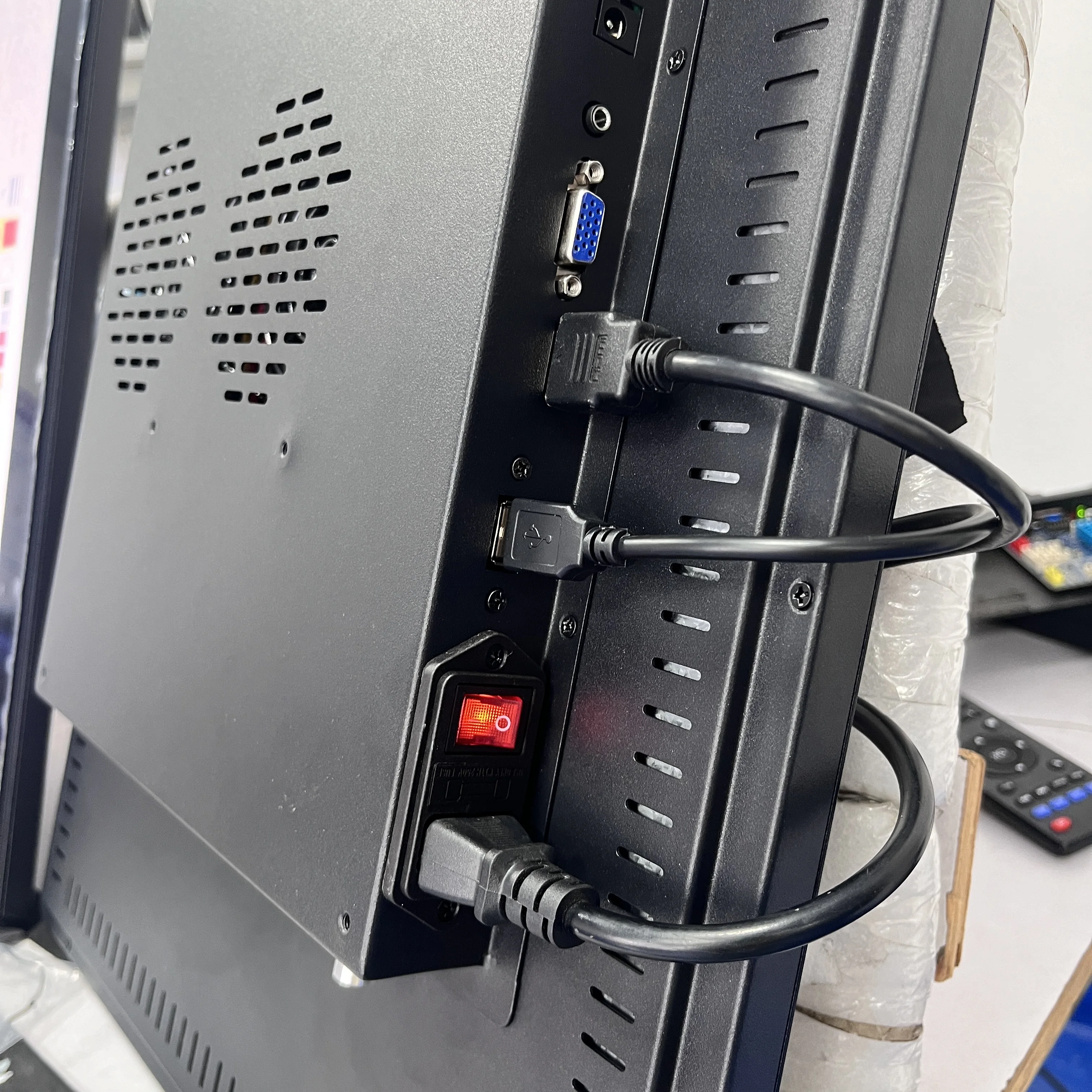 Embedded 27 Inch TFT 1920x1080 LVDS LCD PCAP Touch Screen Win Industrial Display Outdoor1500Nits LCD Monitor Android