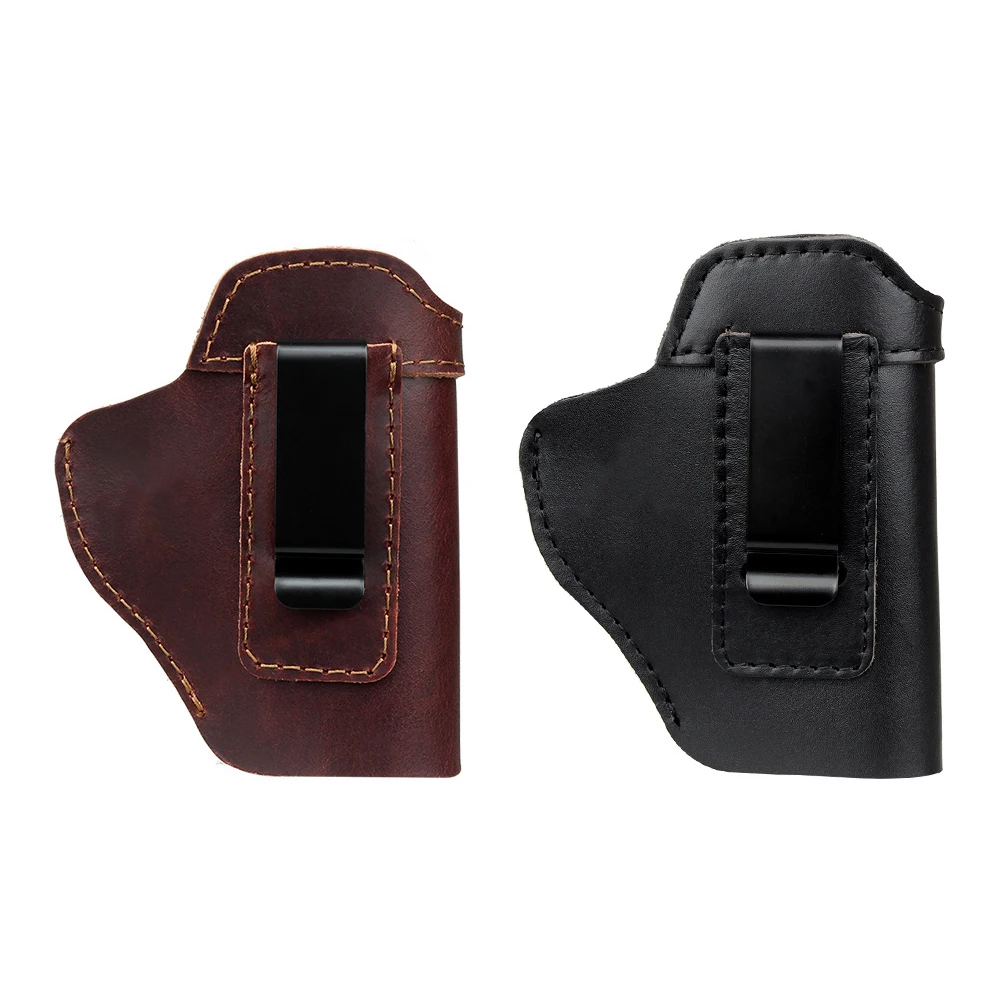 Genuine Leather Gun Holster Concealed IWB Hunting Holster