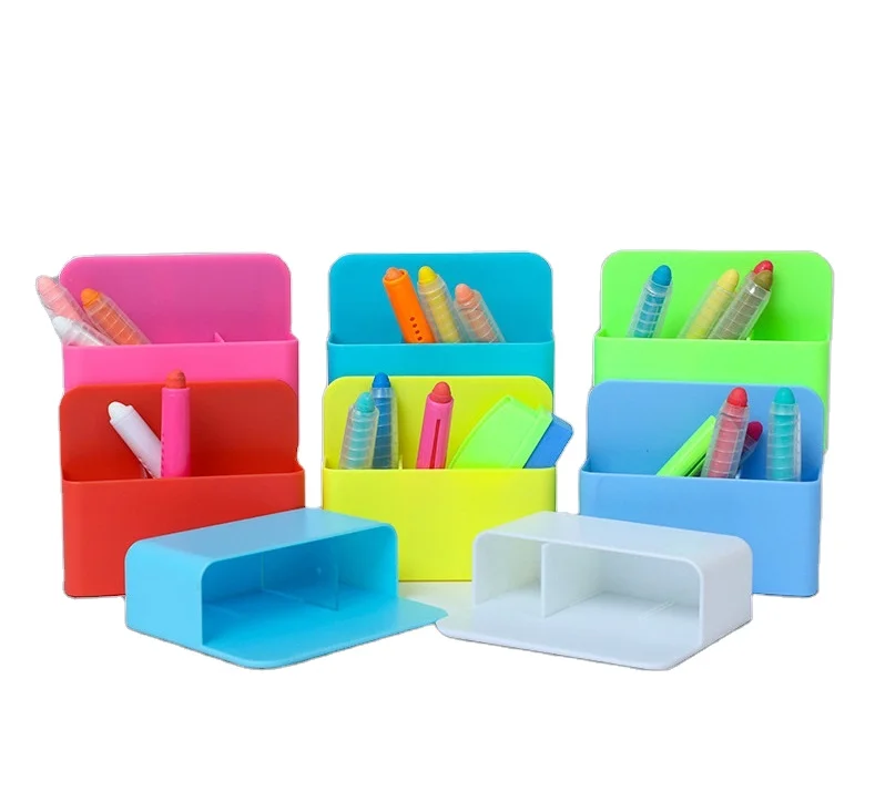 High quality plastic magnetic pencil holder for office and school