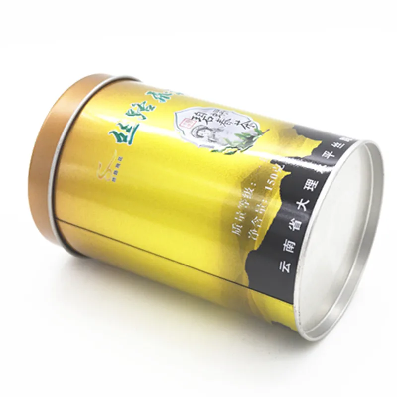 
wholesale can small tea tin container 12oz tin square metal tin empty tea can 