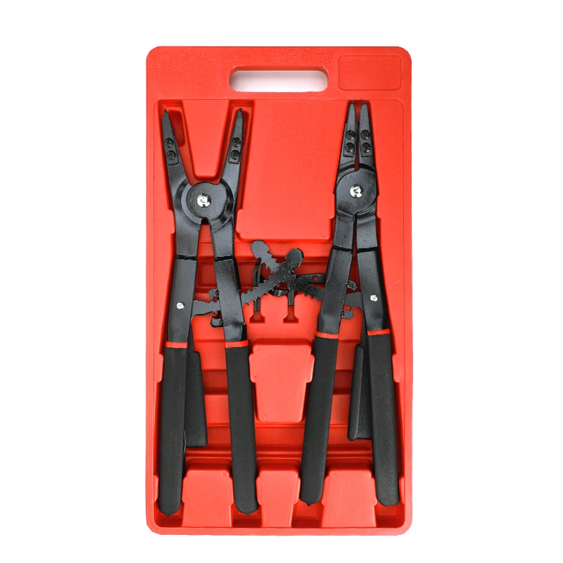 2PC 16 Inch Dual Purpose Internal External Straight Circlip Pliers Set With Lock System