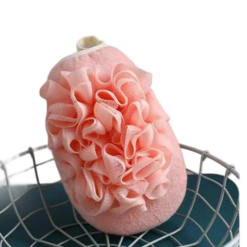 Pet Bath Glove Thermal Transfer Exfoliating Loofah Polyester Sponge Fingerless Single Finger Soft Viscose Bath Gloves Lao