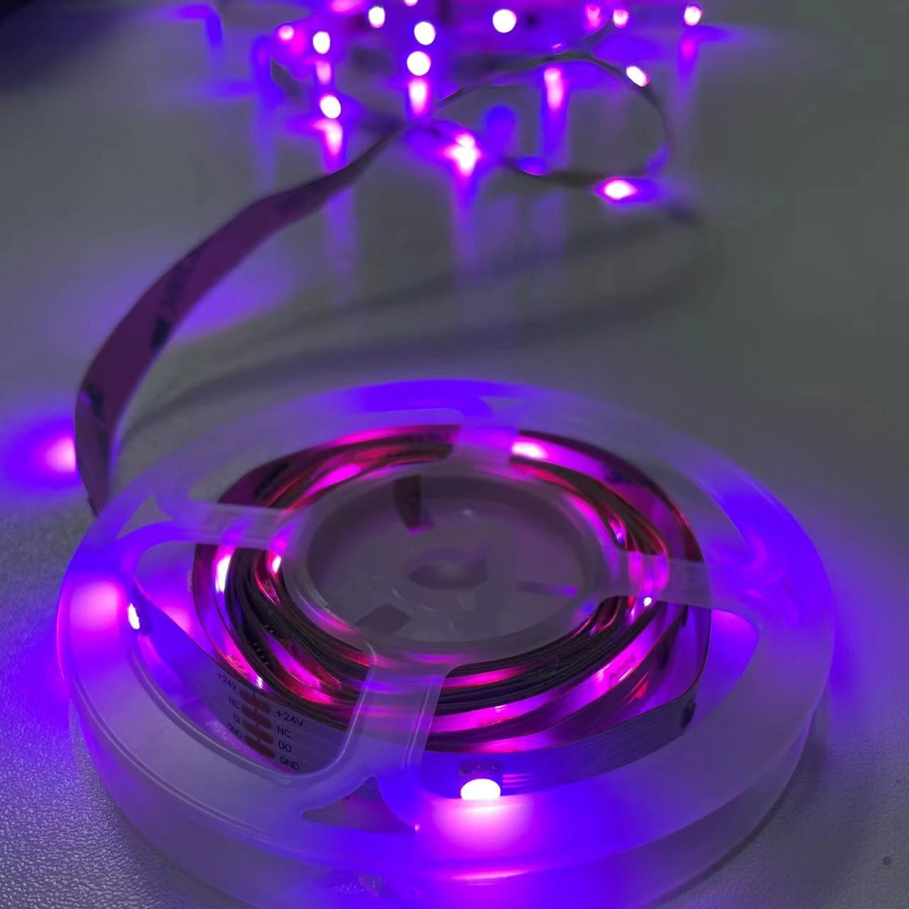 Оптовая продажа SMD 2835 24 В 12 светодиодов/м Светоотражающие светодиодные полосы для украшения дома