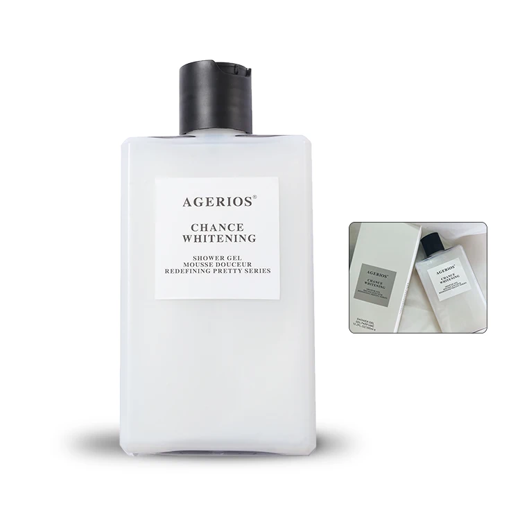 Новинка 2021, идея для продукта, 300 мл, жидкие пузырьки для духов, аминокислота, кокосовое молоко, Осветляющий отбеливающий гель для душа
