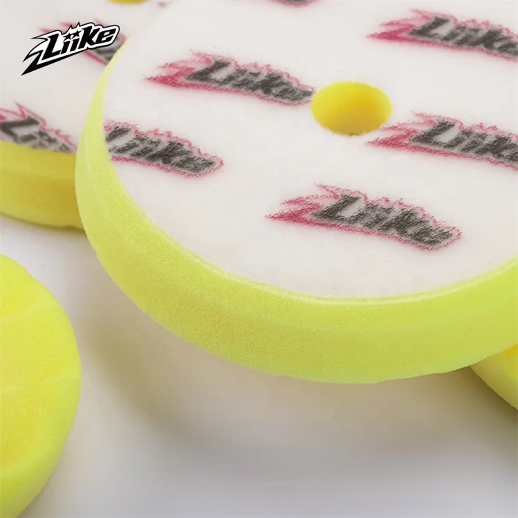6 Inch Low Gravity Center Drop Shaped Car Care Polishing Germany Shonge Buffing Waxing Foam Pads Tool Cutting Finishing Pad