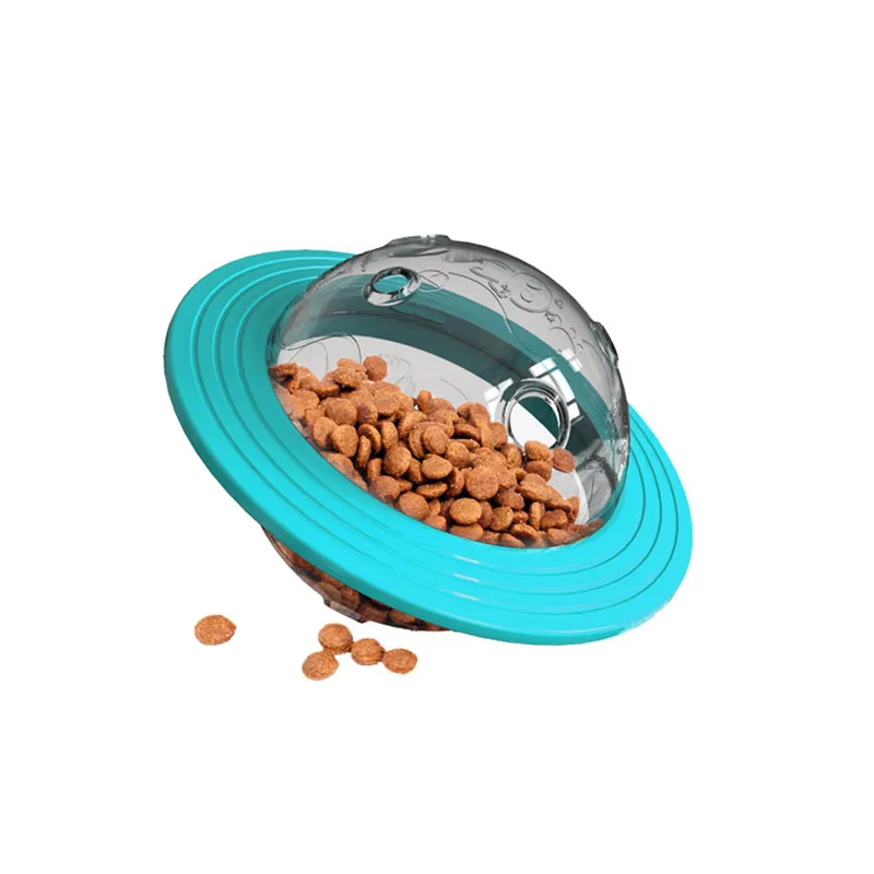 Pet products bite resistant pet toys flying saucer leaky food dog feeder