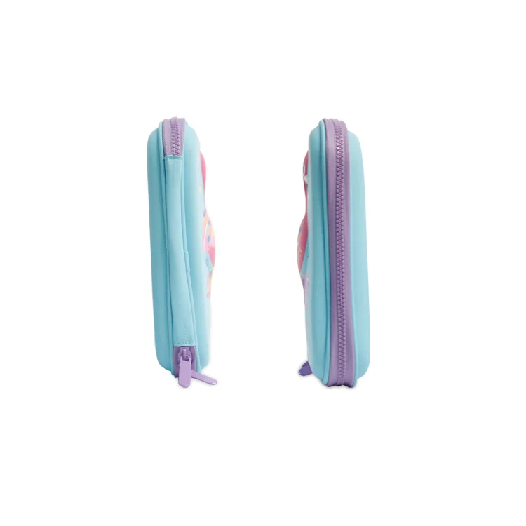 Small Kids School Pencil Case EVA Wholesale 10inch Custom Printed PU Surface Cute Hard Shell Pencil Box Zip pencil boxper Close