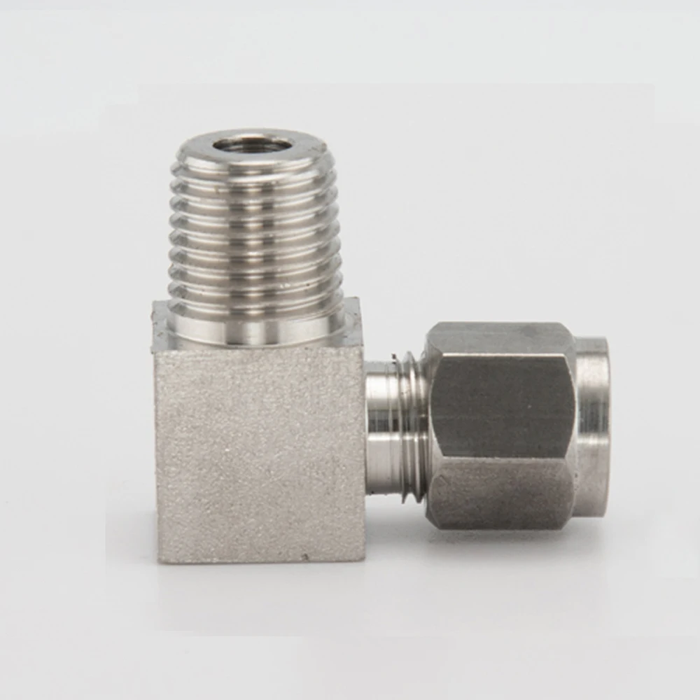
304 Stainless Steel Male Elbow Connector 90 Degree Compression Tube Fitting NPT/BSP Threaded 