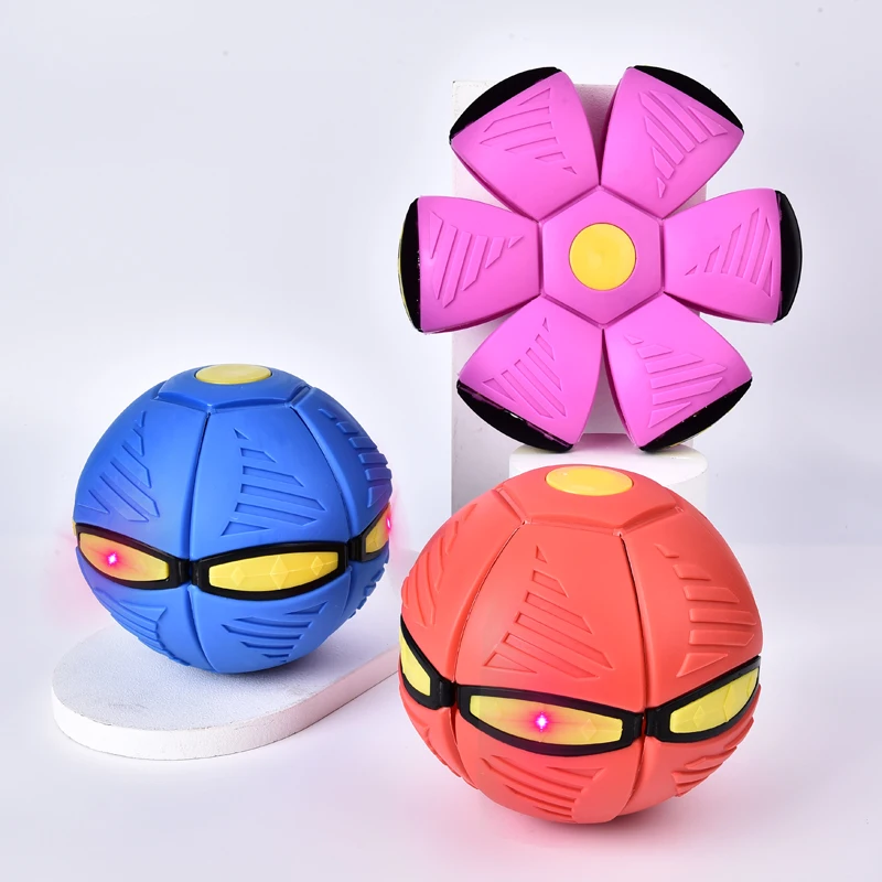Деформируемый уличный шар НЛО pelota ovni, летающий с 3 мигающими лампочками, регуляторы давления, волшебный летающий шар блюдце