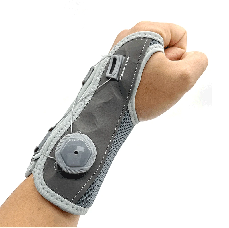 Custom High Quality Adjustable Hand Splint Rotary Button Wrist Stabilizer Support Orthopedic Wrist Brace for Carpal Tunnel