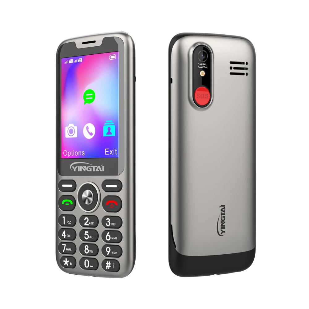 2.8inch 240*320 SCT107 fast speed 48MB+128MB 1800mAh large volume speaker phone 4G Volte keypad mobile phone