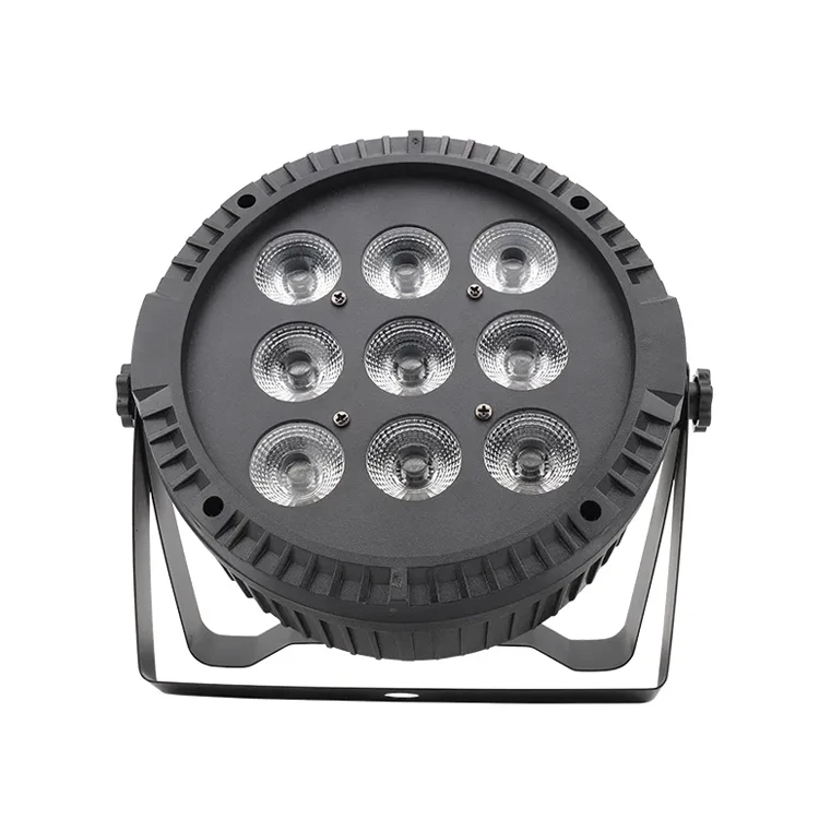 Крытый 9x10 Вт Rgbw 4 в 1 пластиковый Dmx512 сценический светодиодный плоский свет для ночного клуба