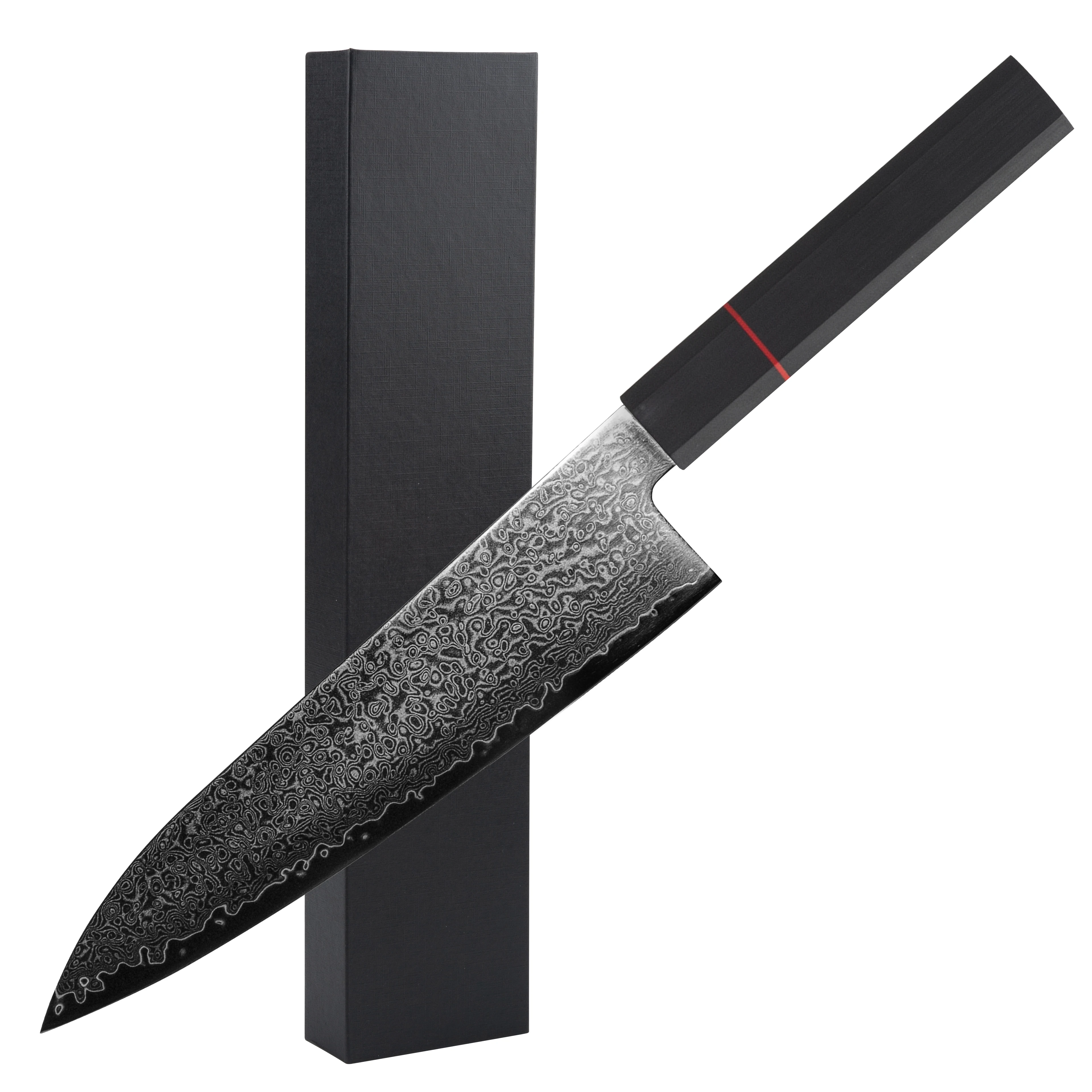 Professional 8-inch Japanese Damascus Steel Kitchen Chef Knife Small Size High Quality Stainless Steel Handle Factory Price Meat