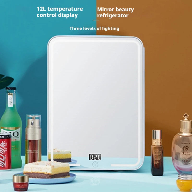 Wholesale 12L Portable Cosmetics fridge Mini fridge with intelligent digital display and temperature control