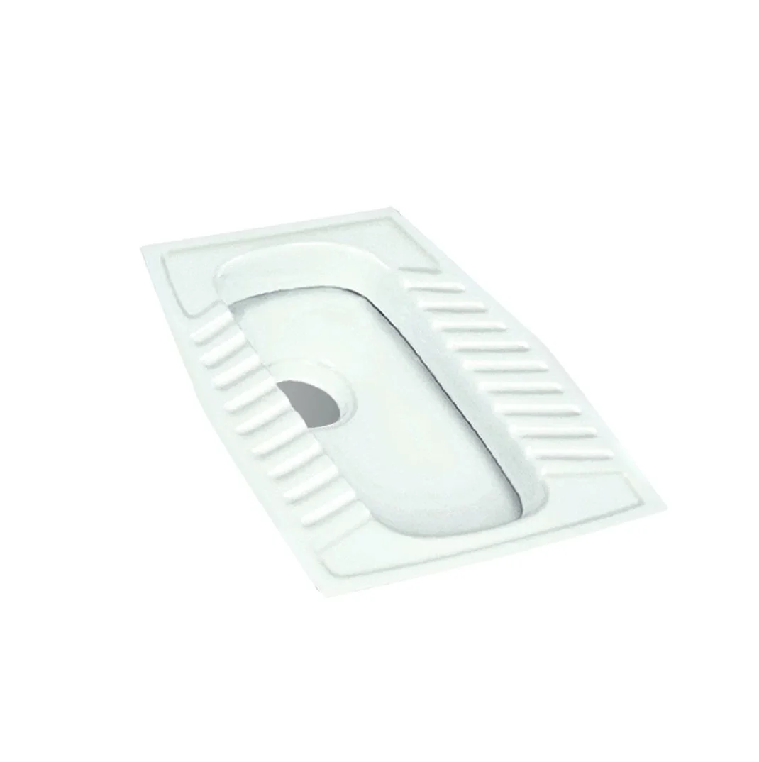 High Demanded Modern Design White Squat Pan Ceramic Eastern Pan Toilets for Bathroom Available at Customized Packaging