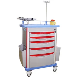 ORP601-ET Manufacturer ABS Medical Emergency Hospital Trolley for Sale