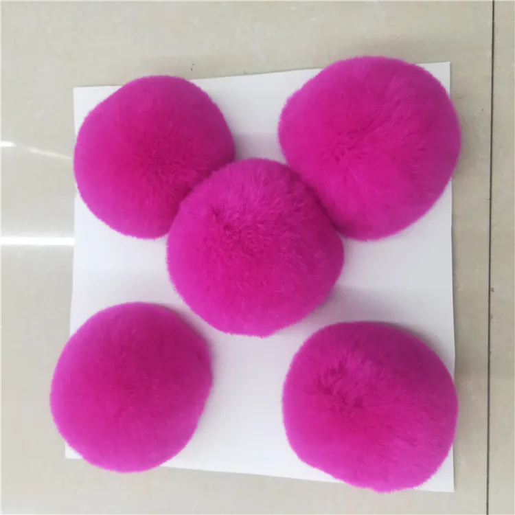 
china supplier key chain fur/rex rabbit fur keychain/pom key chains 