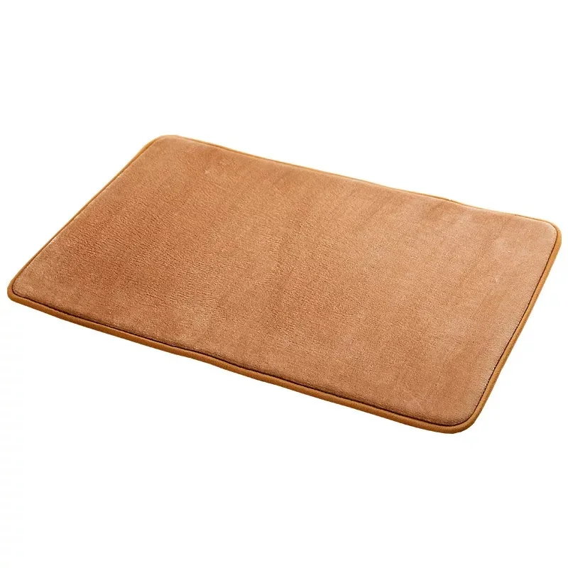 Фабрика прямые продажи площадь коврик Противоскользящая подложка гостиной сплошной цвет фланелевый бархатный ковер