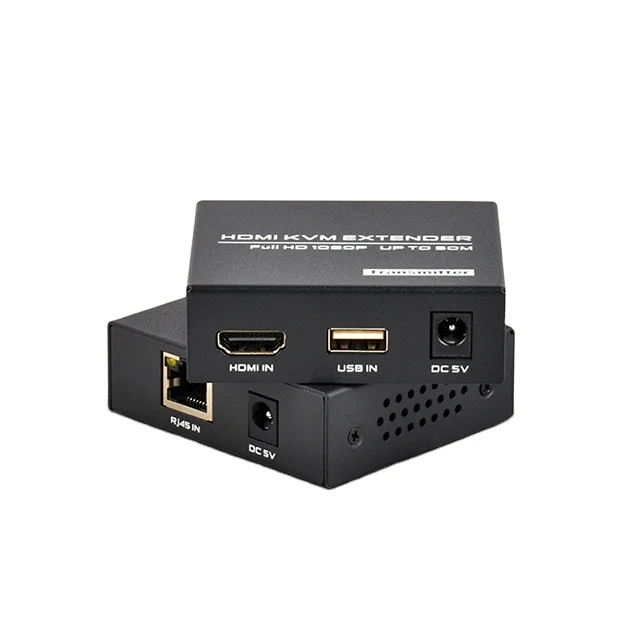 FJ-HKV50 HDMI KVM IP Extender 60m HDMI Extender over Cat 6 Many-to-Many Video Splitter & Converter for KVM Switching
