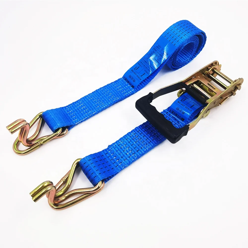 2 Inch 3T Car Lashing Ratchet Tie Down Strap of 3000kgs lashing strap