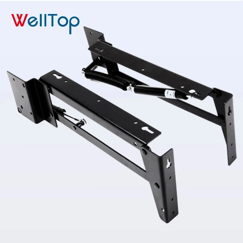 22.071 Cabinet Chair Porch Hydraulic Hidden Black Folding Furniture Mechanism Hardware Wall Metal Pull Down Shoes Changing Stool