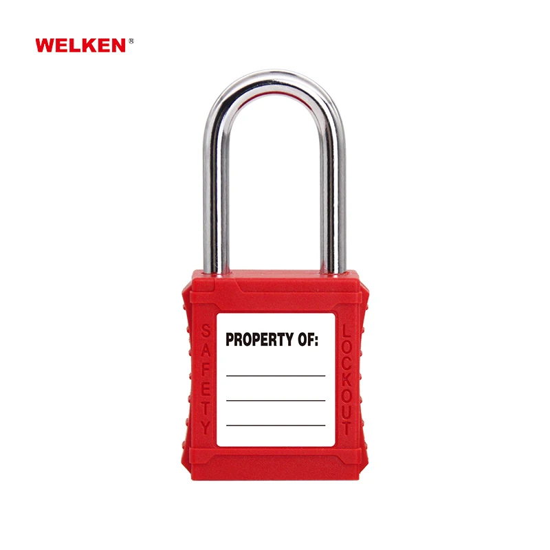 Security Brand Padlock Loto Nylon Body Lockout Safety Padlock with Master Key same key lockout
