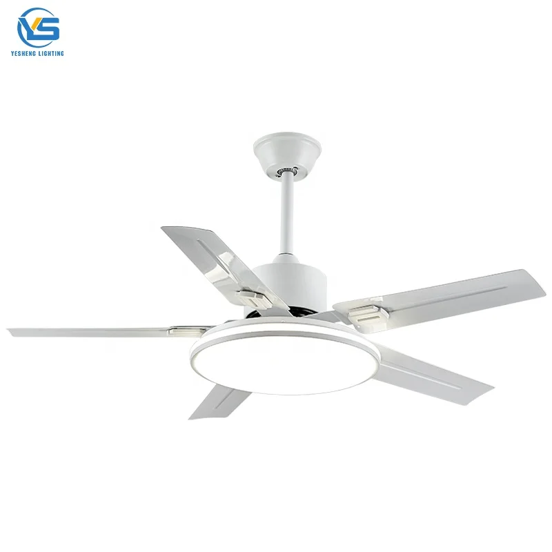 C091  36/42/52/56 INCH Metal straight leaf ceiling fanwith light VENTILADOR FLY AGOTADO DC APP CONTROL