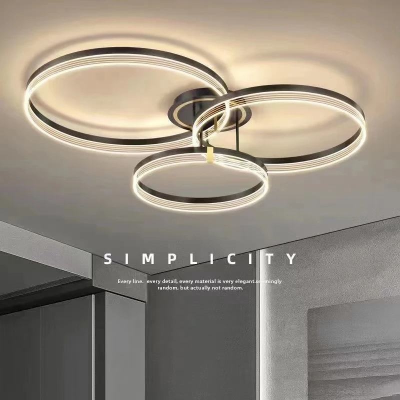 Modern led ceiling lights for living room led ring lamps led suface install ceiling lighting creative flower pattern