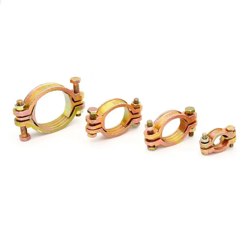 stainless steel  carbon steel t bolt heavy duty hose clamp double bolts clamp