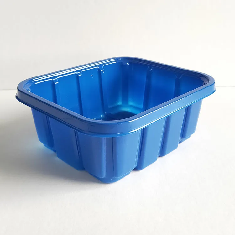 Customized RPET Plastic Mushroom Packing Tray 230g 350g 460g Disposable Vegetable Packing Container Fruit Plastic Packaging Box