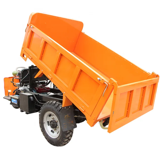 HuanSheng New Type 1 Ton 2 Ton 3 Ton Electric Start Diesel Truck Heavy Loading Tricycle Motorcycle Diesel Mini Dumper