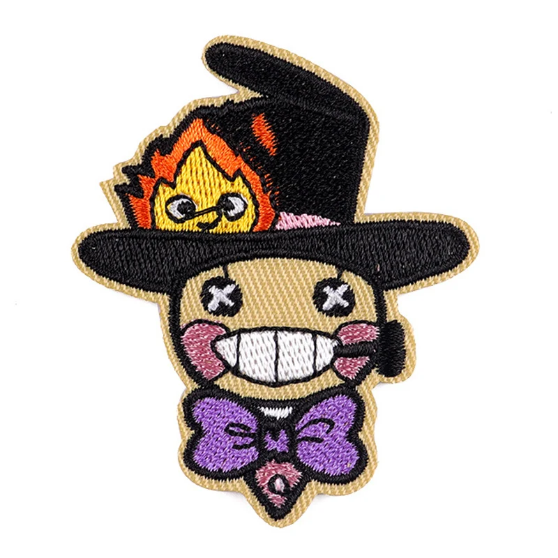 Factory free design embroidery cloth stick embroidery stick woven label heat transfer exquisite cartoon custom embroidery